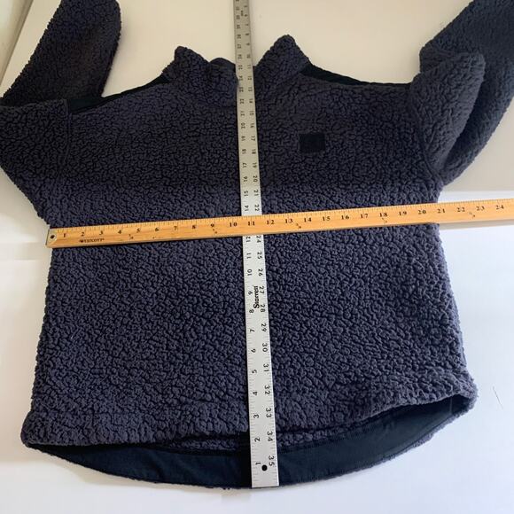 Under Armour Jacket Womens S Small Grey UA Sherpa Fleece Mock Neck Pullover - Picture 7 of 13